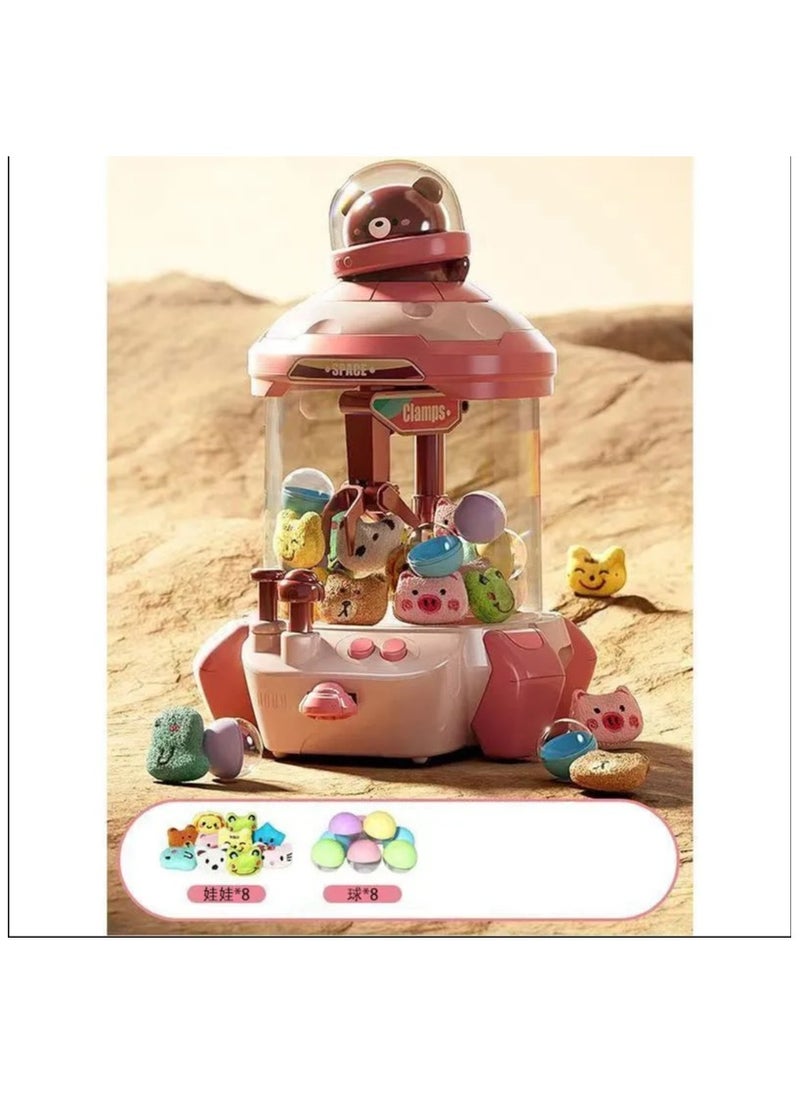 Twist, Play, and Collect: Egg Machine & Clip Doll Toys for Kids (Pink)