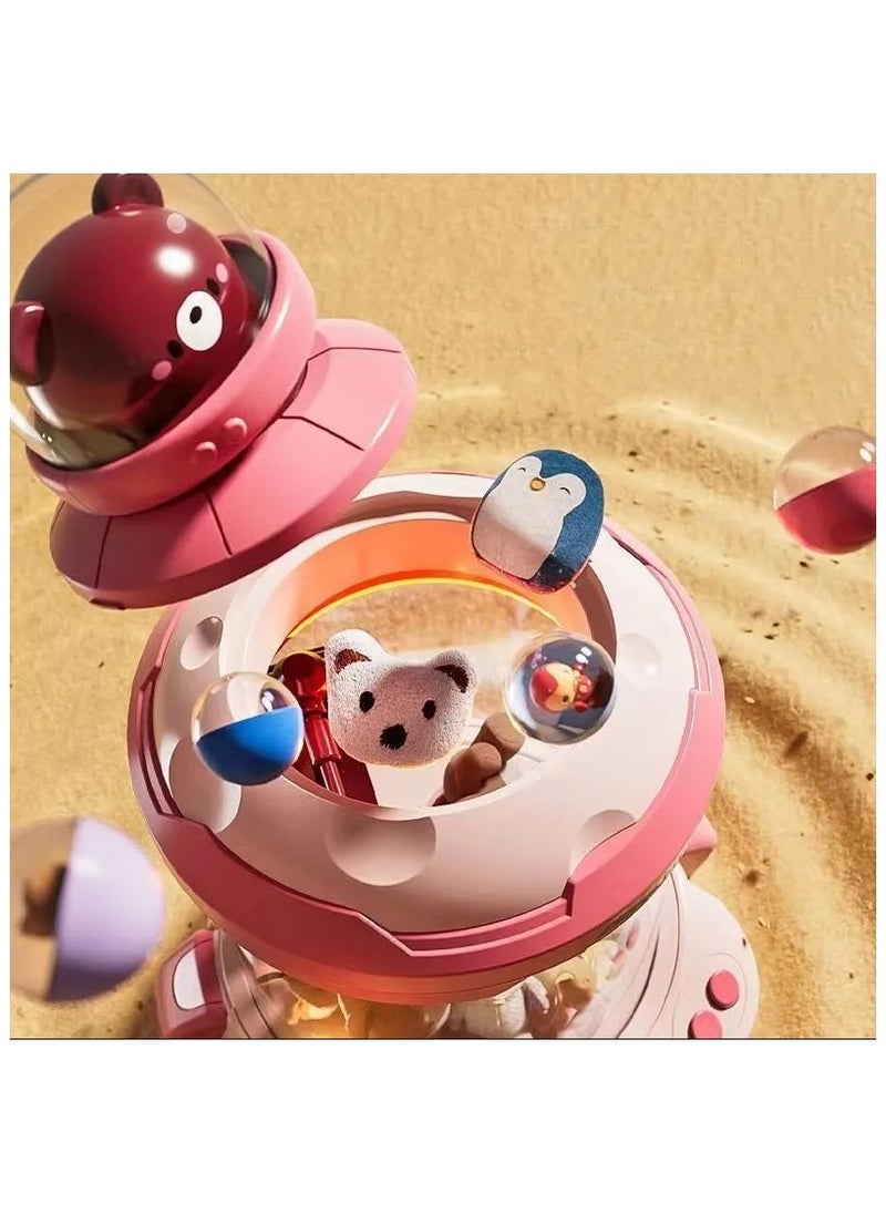 Twist, Play, and Collect: Egg Machine & Clip Doll Toys for Kids (Pink)