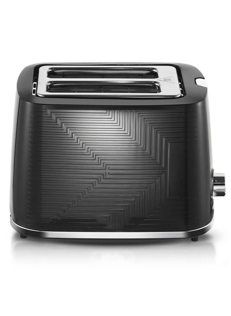 Automatic 2-Slice Electric Bread Toaster – Home Use, Compact Plastic Design, Quick & Even Toasting for Sandwiches & Bagels