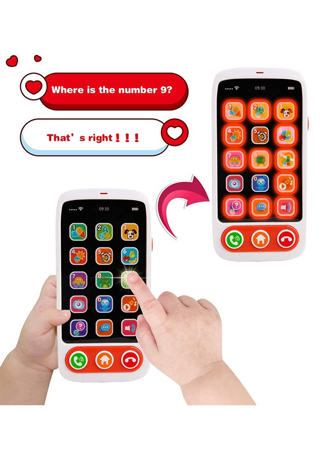 First Learning Kids Mobile Smartphone With Multiple Sound Effects Educational Toy 14.4x4.9x22.6cm