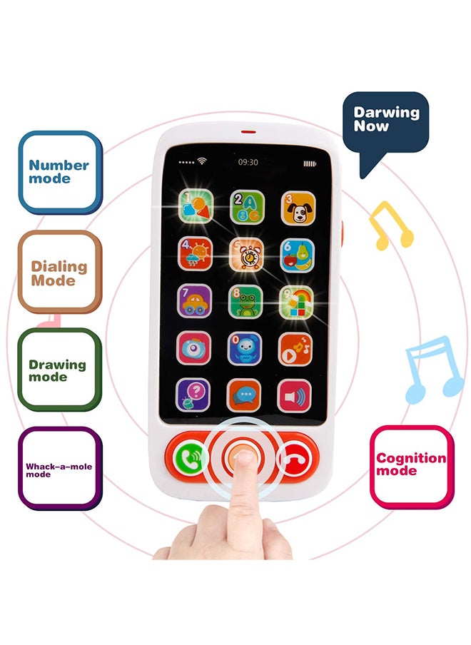 First Learning Kids Mobile Smartphone With Multiple Sound Effects Educational Toy 14.4x4.9x22.6cm