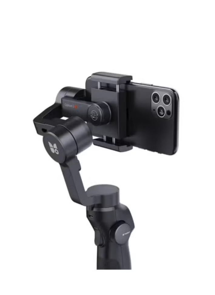 Capture 2S 3--Axis Handheld Gimbal Stabilizer –- Bluetooth Connection, Focus Pull, Zoom Control for Smartphone, Smooth Video Recording, Live Streaming, Perfect for Vlogging, Filmmaking, and Content Creation