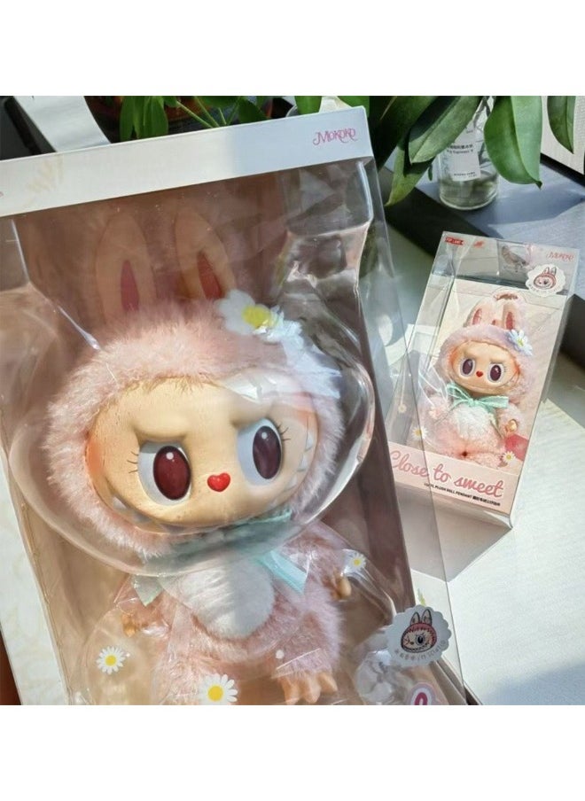 Labubu THE MOKOKO Exciting Macaron Vinyl Face Series Figures Toy Adorable Lovely Personalized Doll Pink