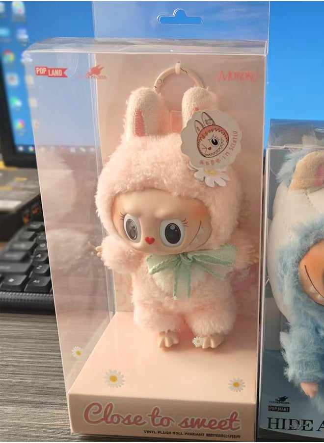 Labubu THE MOKOKO Exciting Macaron Vinyl Face Series Figures Toy Adorable Lovely Personalized Doll Pink