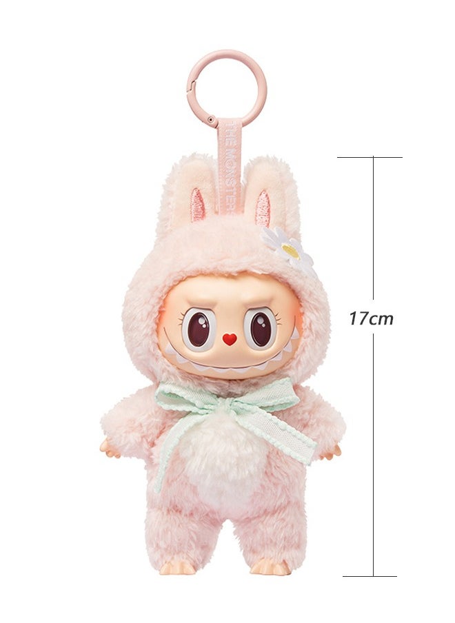 Labubu THE MOKOKO Exciting Macaron Vinyl Face Series Figures Toy Adorable Lovely Personalized Doll Pink