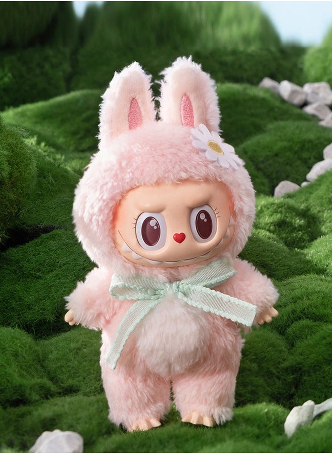 Labubu THE MOKOKO Exciting Macaron Vinyl Face Series Figures Toy Adorable Lovely Personalized Doll Pink