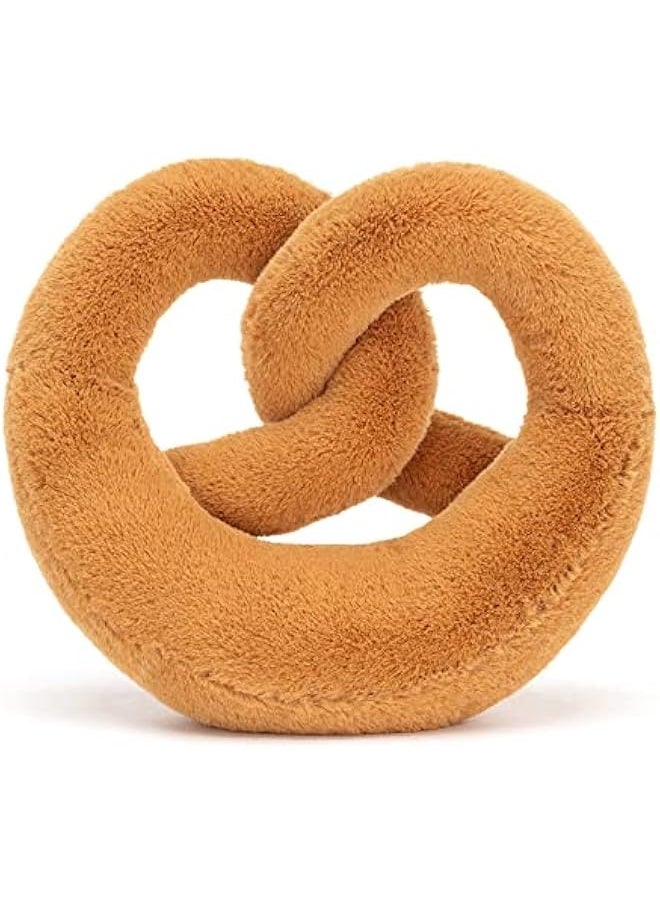 Jellycat Amuseables Pretzel Stuffed Toy, 7 inches - Food Plush - Fun Gift Idea