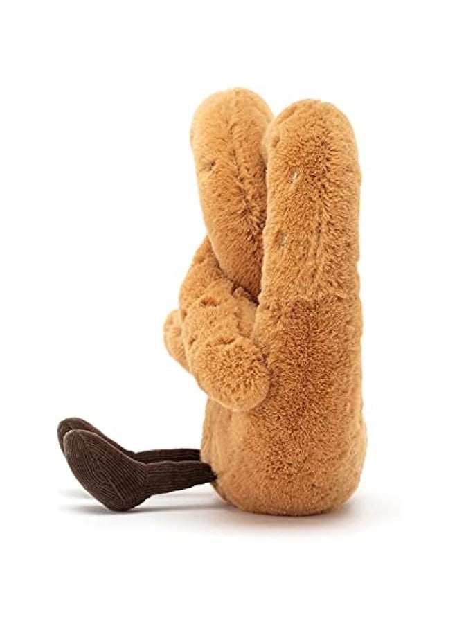 Jellycat Amuseables Pretzel Stuffed Toy, 7 inches - Food Plush - Fun Gift Idea