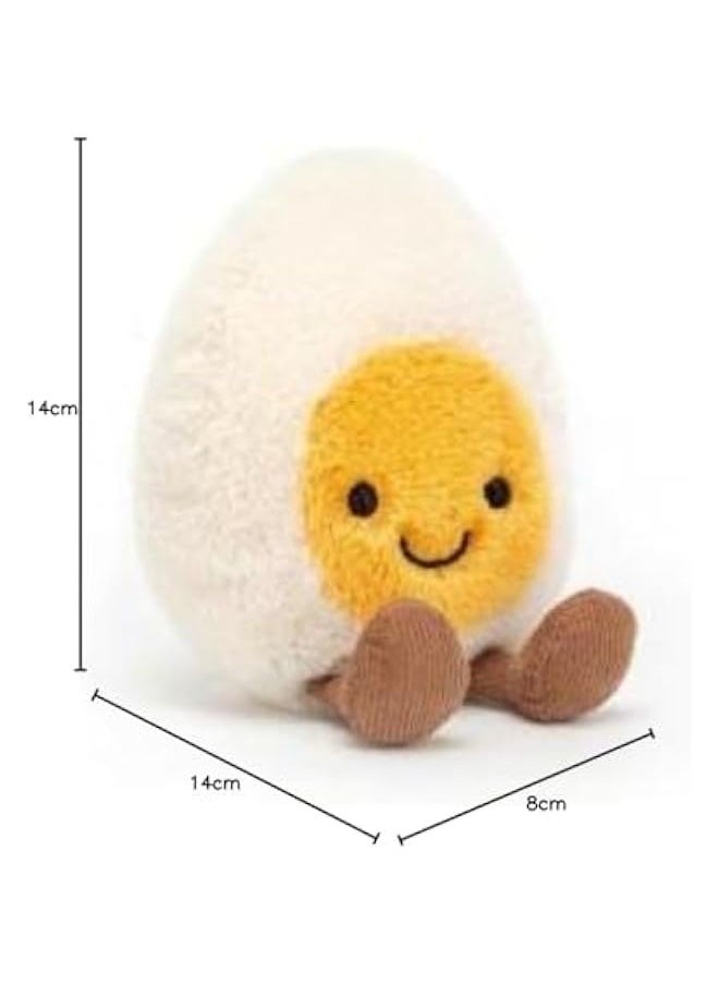 Jellycat Amuseable Happy Boiled Egg - L: 4 cm x l: 8 cm x h: 14 cm