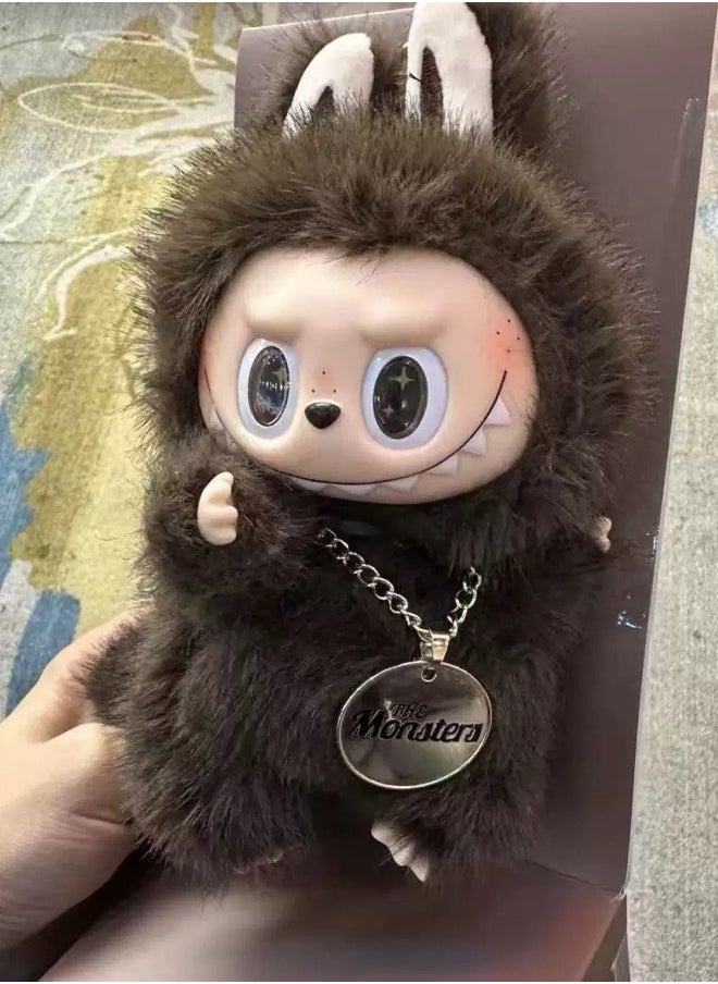 Labubu The Monsters Plush Doll Keychain ZIMOMO Exciting Macaron Vinyl Face Series Figures Toy Adorable Lovely Personalized Doll