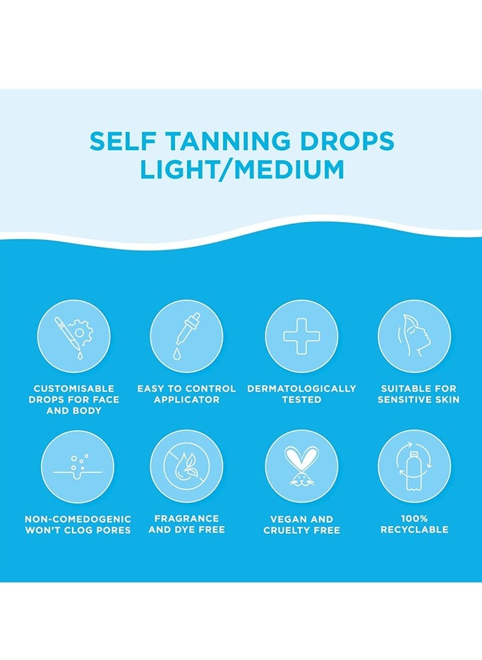 Bondi Sands Face Drops Light/Medium 30ml