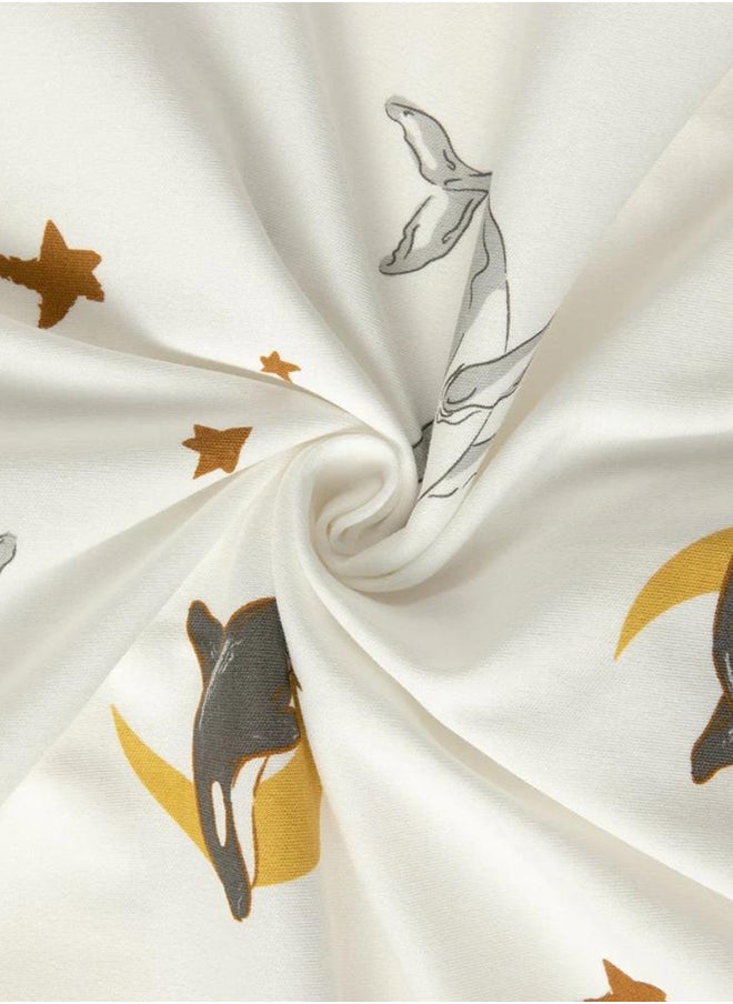 Babycare - Baby Sleeping Sack, Golden Dolphin Design, 12–14 Months, Organic Cotton, BPA-Free, Non-Toxic, Breathable Material, Zipper Closure, Soft and Cozy, Safe for Toddlers, Lightweight, Gentle on Skin, Easy to Wash, Durable, Ideal for Naps and Nighttime, Prevents Blanket Kicking