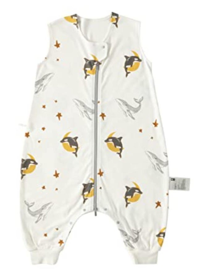 Babycare - Baby Sleeping Sack, Golden Dolphin Design, 12–14 Months, Organic Cotton, BPA-Free, Non-Toxic, Breathable Material, Zipper Closure, Soft and Cozy, Safe for Toddlers, Lightweight, Gentle on Skin, Easy to Wash, Durable, Ideal for Naps and Nighttime, Prevents Blanket Kicking