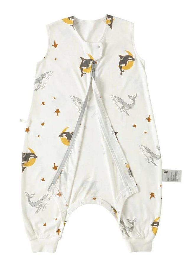 Babycare - Baby Sleeping Sack, Golden Dolphin Design, 12–14 Months, Organic Cotton, BPA-Free, Non-Toxic, Breathable Material, Zipper Closure, Soft and Cozy, Safe for Toddlers, Lightweight, Gentle on Skin, Easy to Wash, Durable, Ideal for Naps and Nighttime, Prevents Blanket Kicking