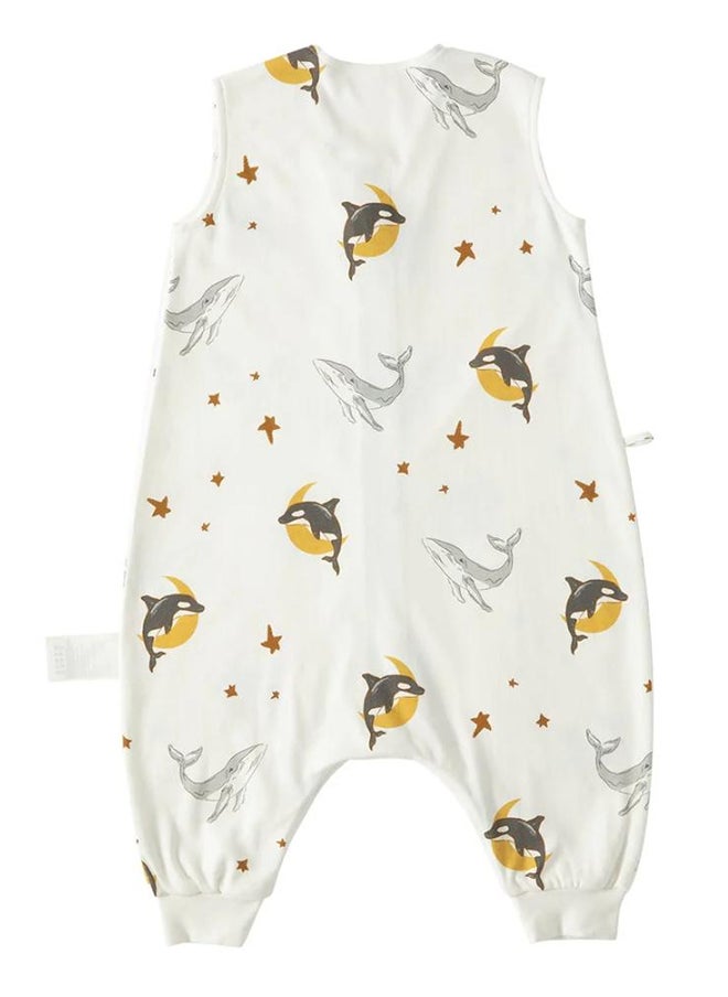 Babycare - Baby Sleeping Sack, Golden Dolphin Design, 12–14 Months, Organic Cotton, BPA-Free, Non-Toxic, Breathable Material, Zipper Closure, Soft and Cozy, Safe for Toddlers, Lightweight, Gentle on Skin, Easy to Wash, Durable, Ideal for Naps and Nighttime, Prevents Blanket Kicking