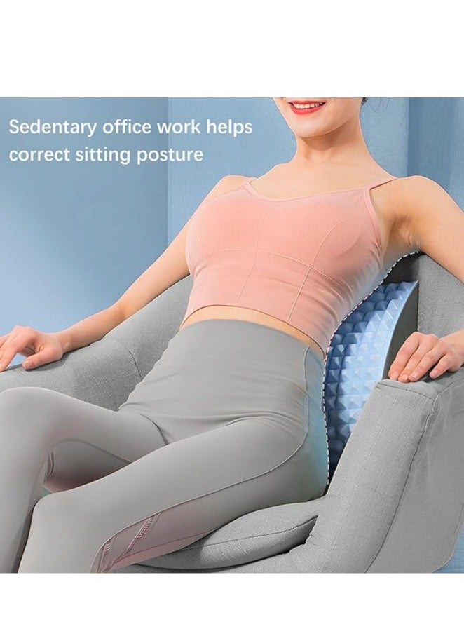 Neck u0026 Back Stretcher, Back Manual Massage Pillow, Scoliosis Back Massager, Lumbar Stretcher for Neck, Lower Back, Upper Back u0026 Shoulder Pain Relief