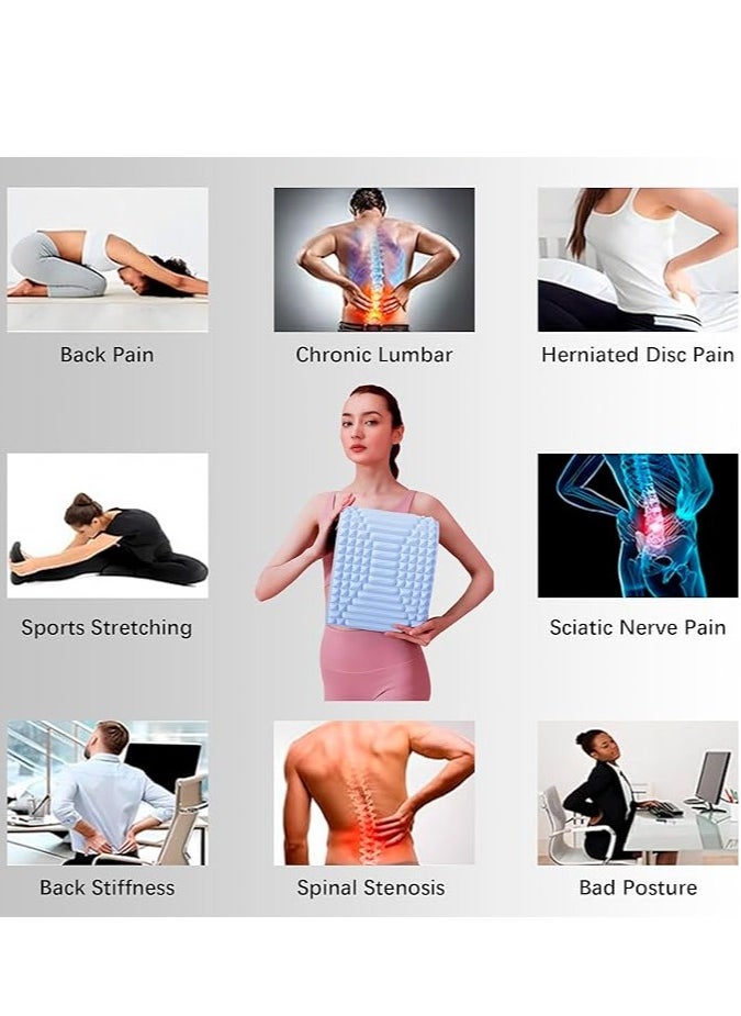 Neck u0026 Back Stretcher, Back Manual Massage Pillow, Scoliosis Back Massager, Lumbar Stretcher for Neck, Lower Back, Upper Back u0026 Shoulder Pain Relief