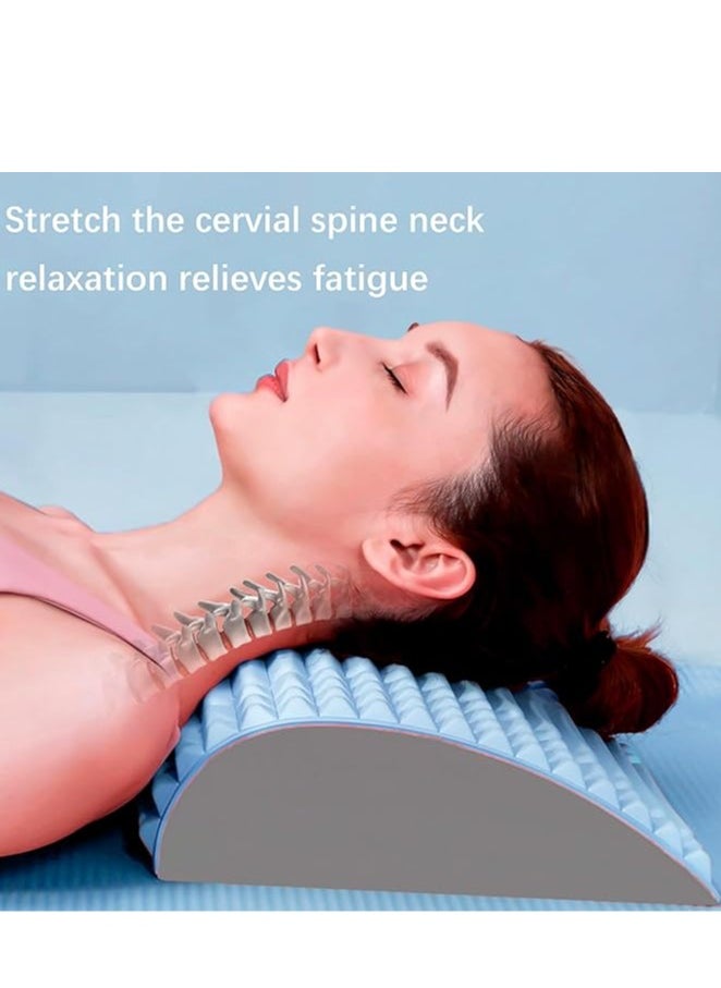 Neck u0026 Back Stretcher, Back Manual Massage Pillow, Scoliosis Back Massager, Lumbar Stretcher for Neck, Lower Back, Upper Back u0026 Shoulder Pain Relief