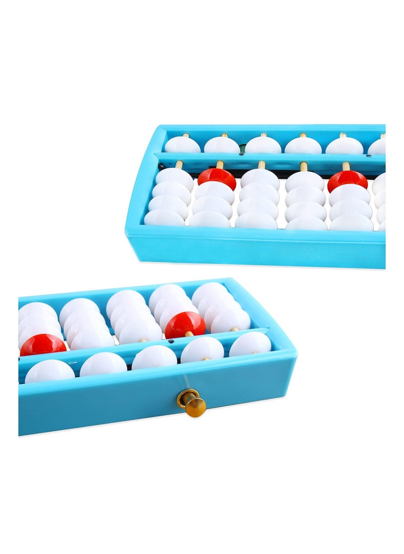 Bead Arithmetic Abacus, 13-Column Counting Abacus with Reset on Math Learning Aid Educational Toy Tool Calculation Beaded for Students Accountants