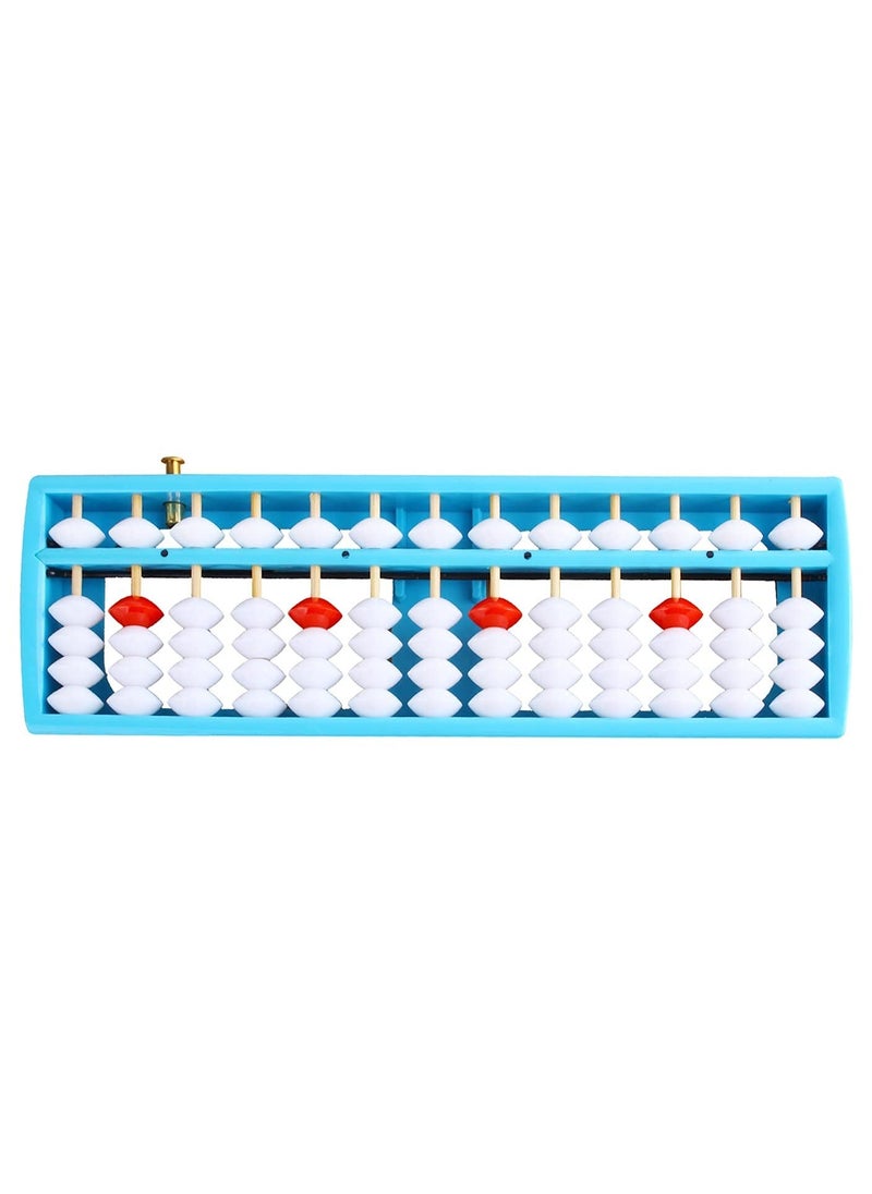 Bead Arithmetic Abacus, 13-Column Counting Abacus with Reset on Math Learning Aid Educational Toy Tool Calculation Beaded for Students Accountants