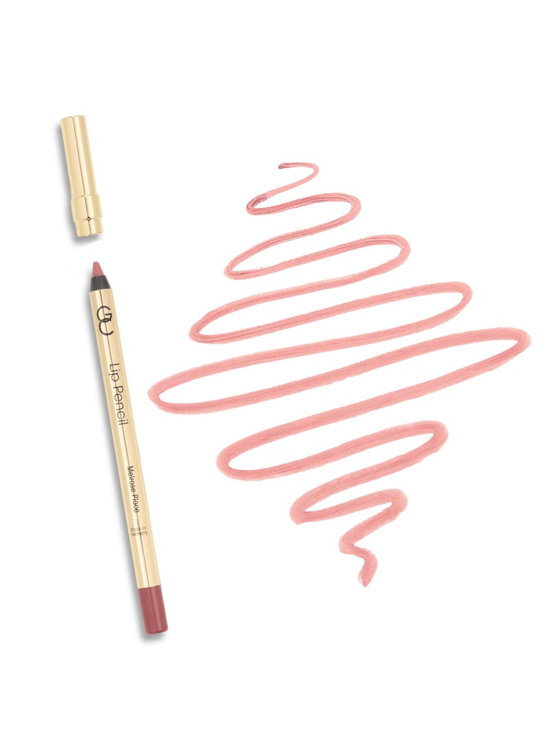 Gerard Cosmetics Lip Pencil (Melrose Place), Ultra Pigmented Matte Rosy Brown Lip Liner, Long Lasting, Hydrating Creamy Formula, Cruelty Free