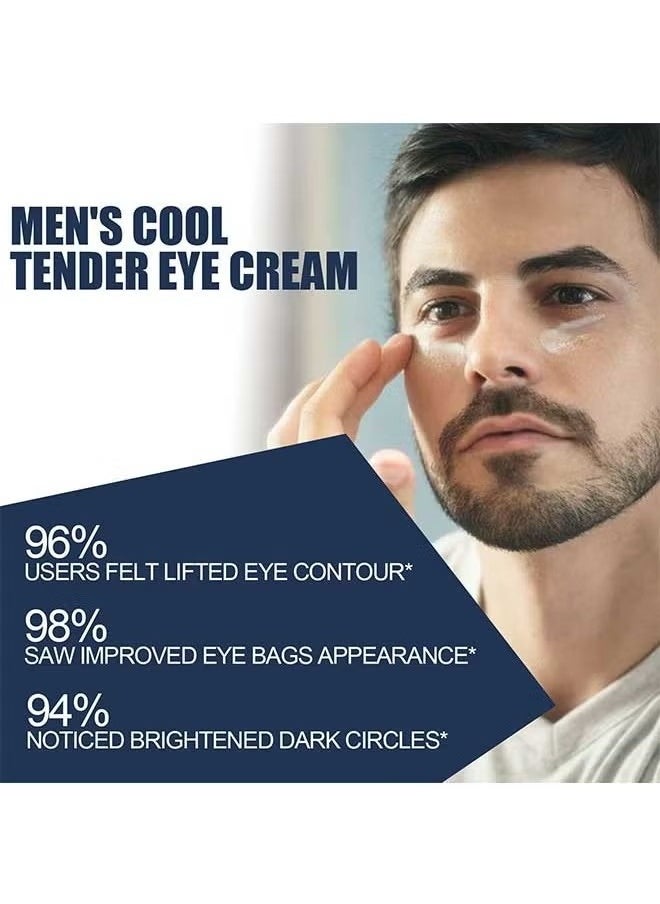 Men's Cool Tender Eye Cream 15g, Retinol Eye Cream for Repairing Eye Bags and Dark Circles, Tightening Fine Lines, Moisturizing and Repairing Eye Cream