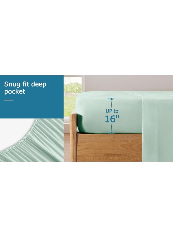 BYSURE 6 Pieces Bamboo Viscose Sheets