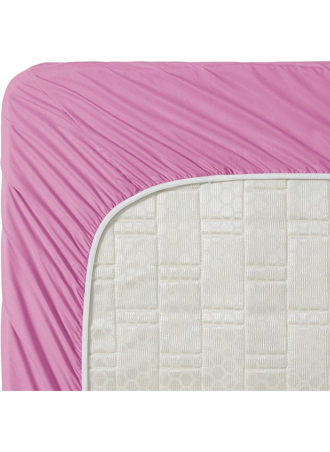 Clara Clark Bed Sheets, Premier 1800 Series 4 Piece Bed Sheet Set, Deep Pocket, Wrinkle, Fade, Stain Resistant, Luxury Soft Bedding Sheets & Pillowcases, Queen, Light Pink