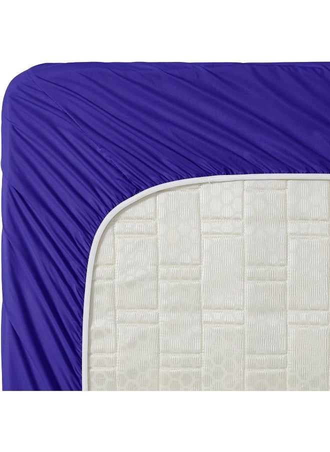 Clara Clark King Sheets Set, Deep Pocket Bed Sheets for King Size Bed - 4 Piece King Size Sheets, Extra Soft Bedding Sheets & Pillowcases, Royal Blue Sheets King