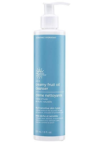 EARTH SCIENCE - A-D-E Creamy Fruit Oil Face Cleanser For Dry, Normal, or Sensitive Skin (8 fl. oz.)