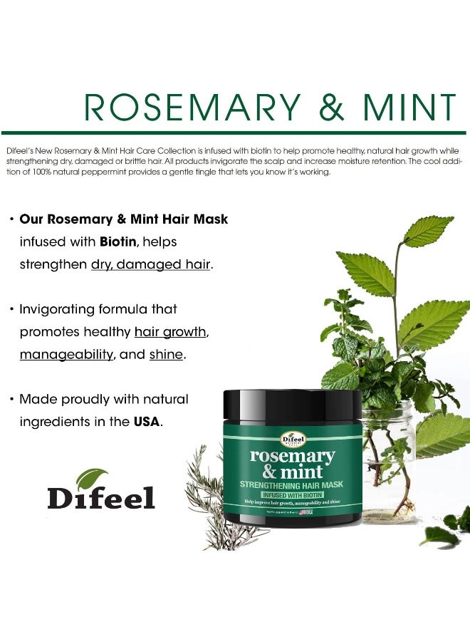 Rosemary And Mint Strengthening Hair Mask With Biotin 355Ml
