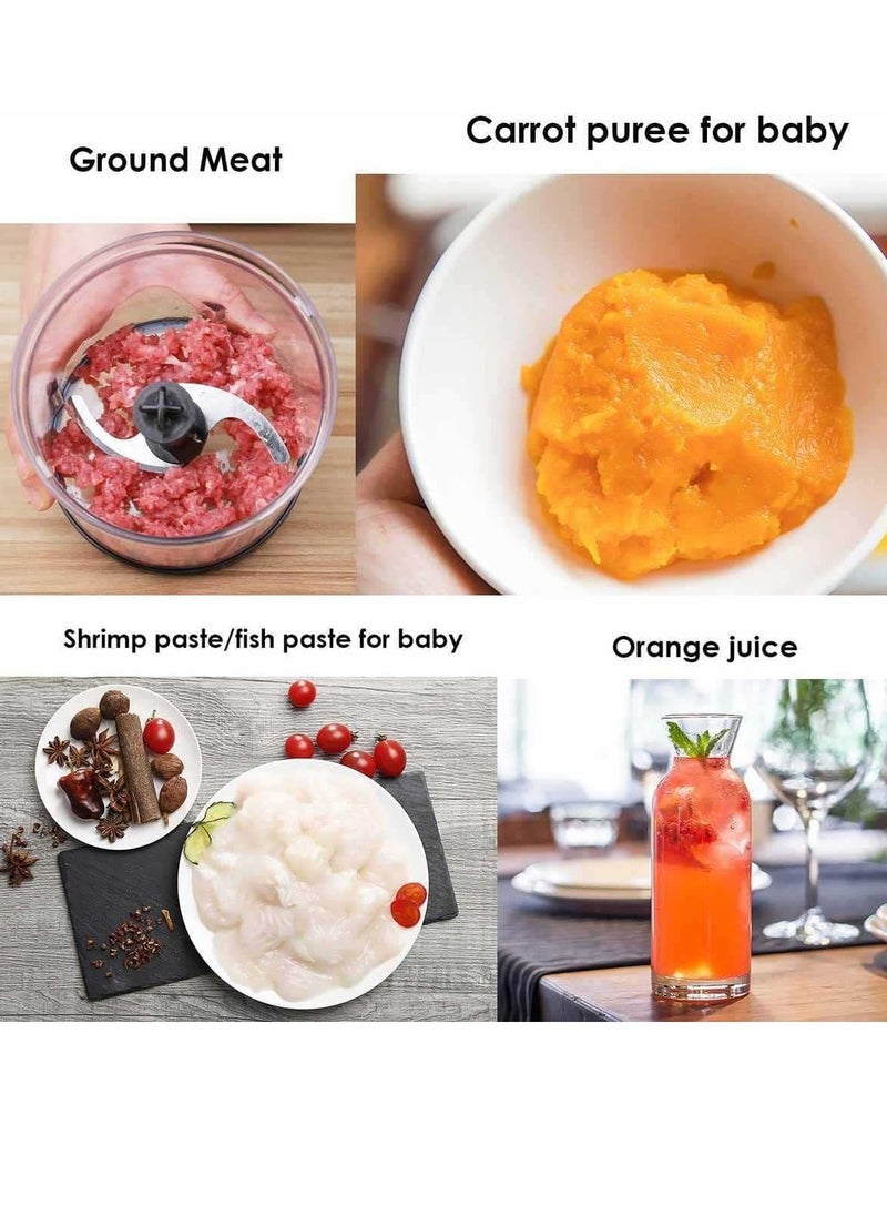 SK 1721 4 4 in 1 Multifunction Hand Blender Food Processor Electric Chopper 400W