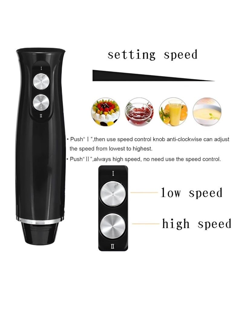 SK 1721 4 4 in 1 Multifunction Hand Blender Food Processor Electric Chopper 400W