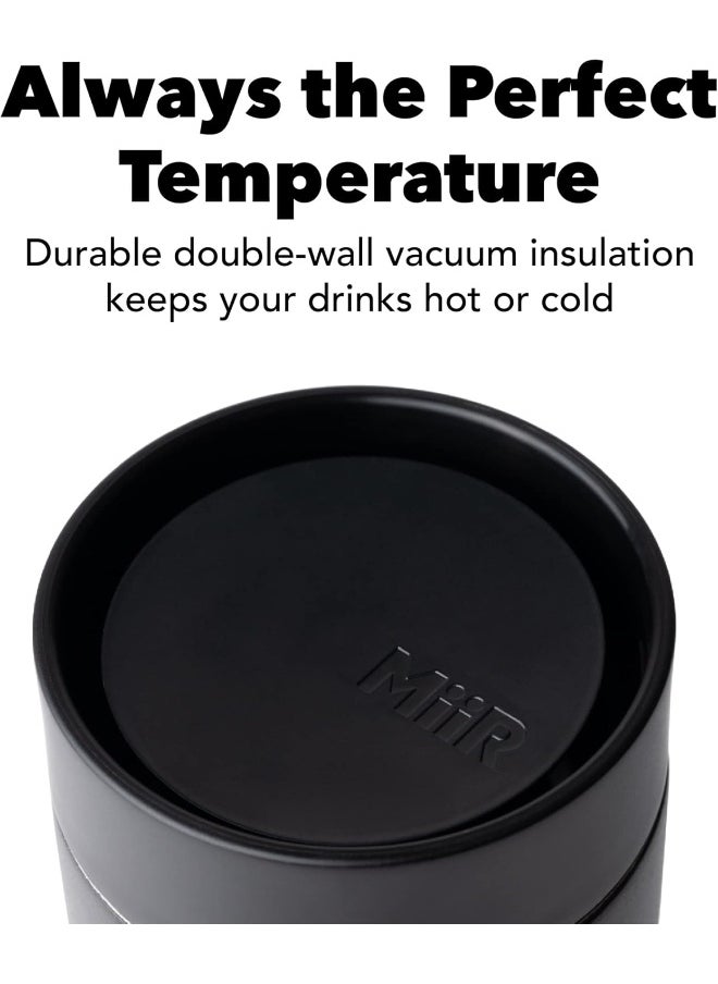MiiR 360 Traveler, Stainless Steel Double-Wall Vacuum Insulated Tumbler - Leakproof 360 Lid for Easy Sipping on the Go; Perfect for Hot & Cold Drinks