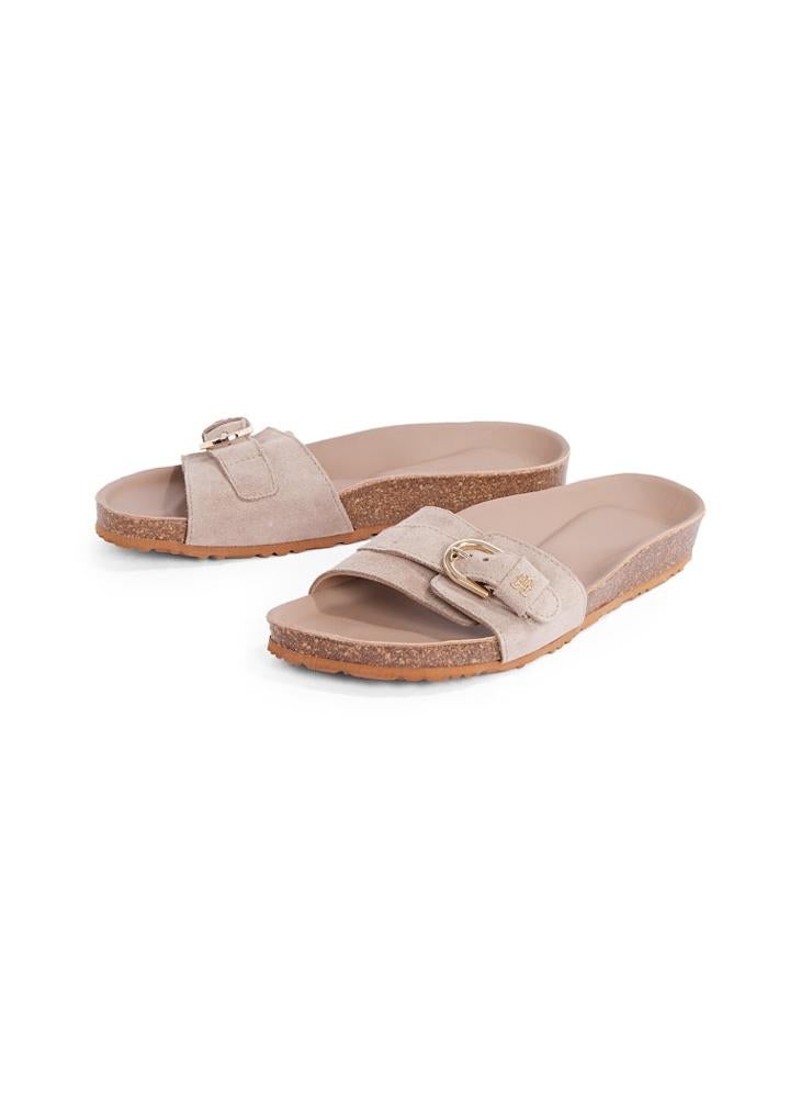 Soft Suede Adjustable Mule