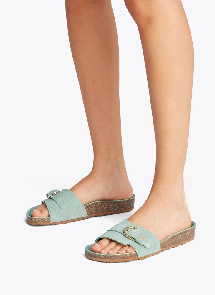 Soft Suede Adjustable Mule