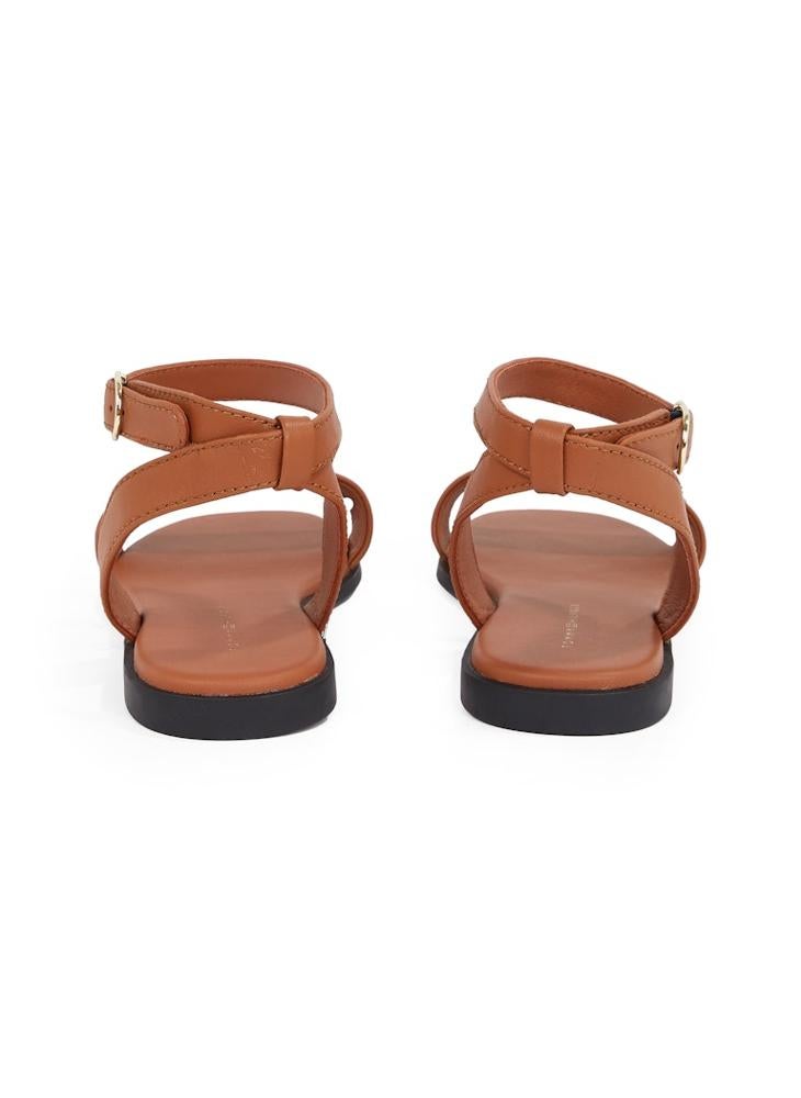 Ankle Strap Leather Sandals