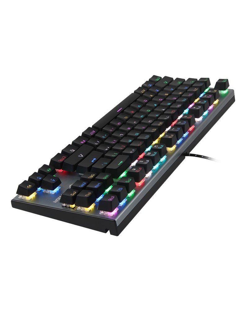 Meetion TKL RGB Backlit Multimedia Blue Switch Mechanical Gaming Keyboard MK04 And Lightweight Honeycomb Gaming Mouse GM015