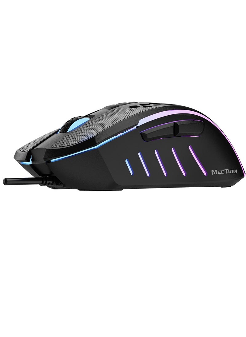 Meetion TKL RGB Backlit Multimedia Blue Switch Mechanical Gaming Keyboard MK04 And Lightweight Honeycomb Gaming Mouse GM015