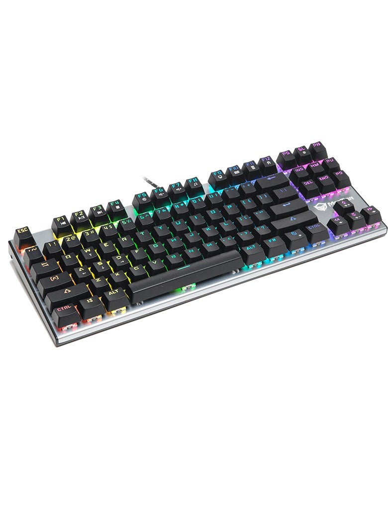 Meetion TKL RGB Backlit Multimedia Blue Switch Mechanical Gaming Keyboard MK04 And Lightweight Honeycomb Gaming Mouse GM015