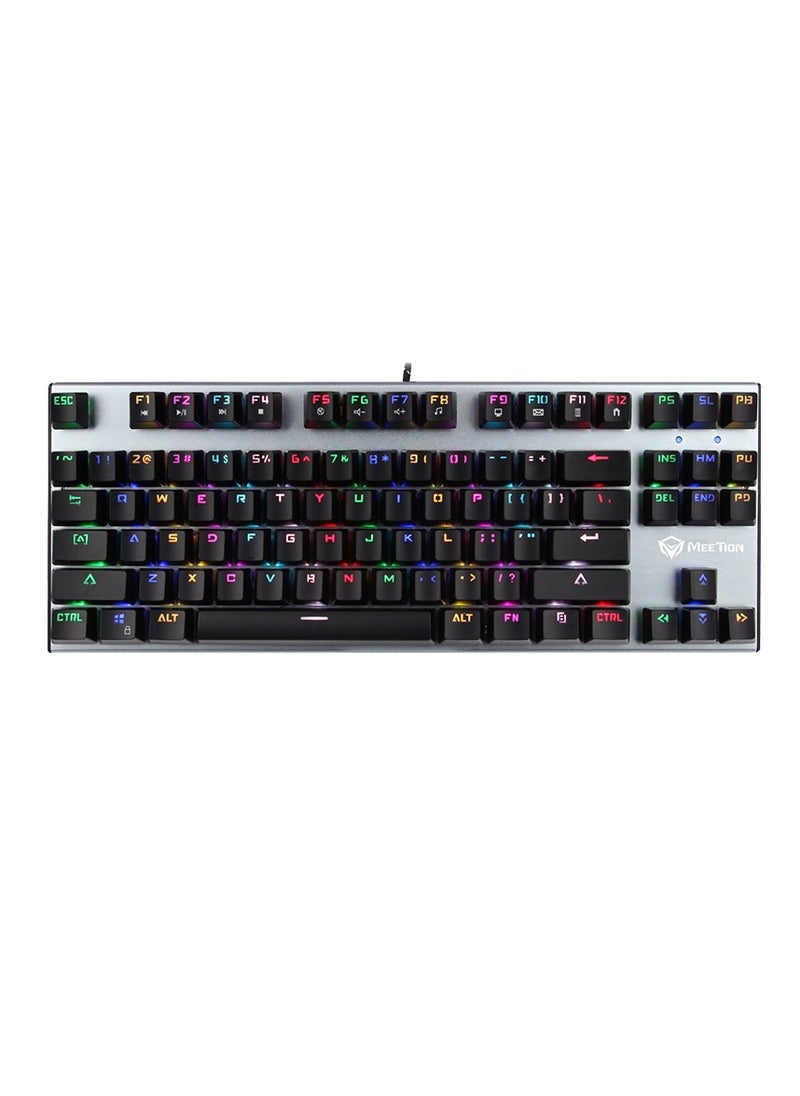 Meetion TKL RGB Backlit Multimedia Blue Switch Mechanical Gaming Keyboard MK04 And Lightweight Honeycomb Gaming Mouse GM015