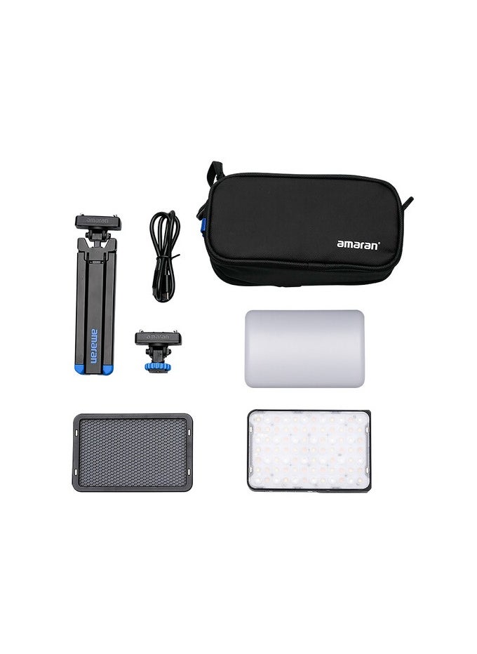 amaran Ace 25c RGB LED Light Panel All-in-One Creator Kit (Charcoal)