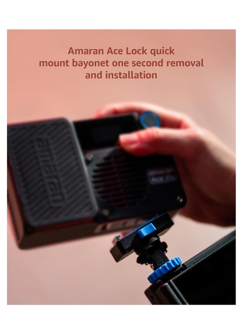 amaran Ace 25c RGB LED Light Panel All-in-One Creator Kit (Charcoal)