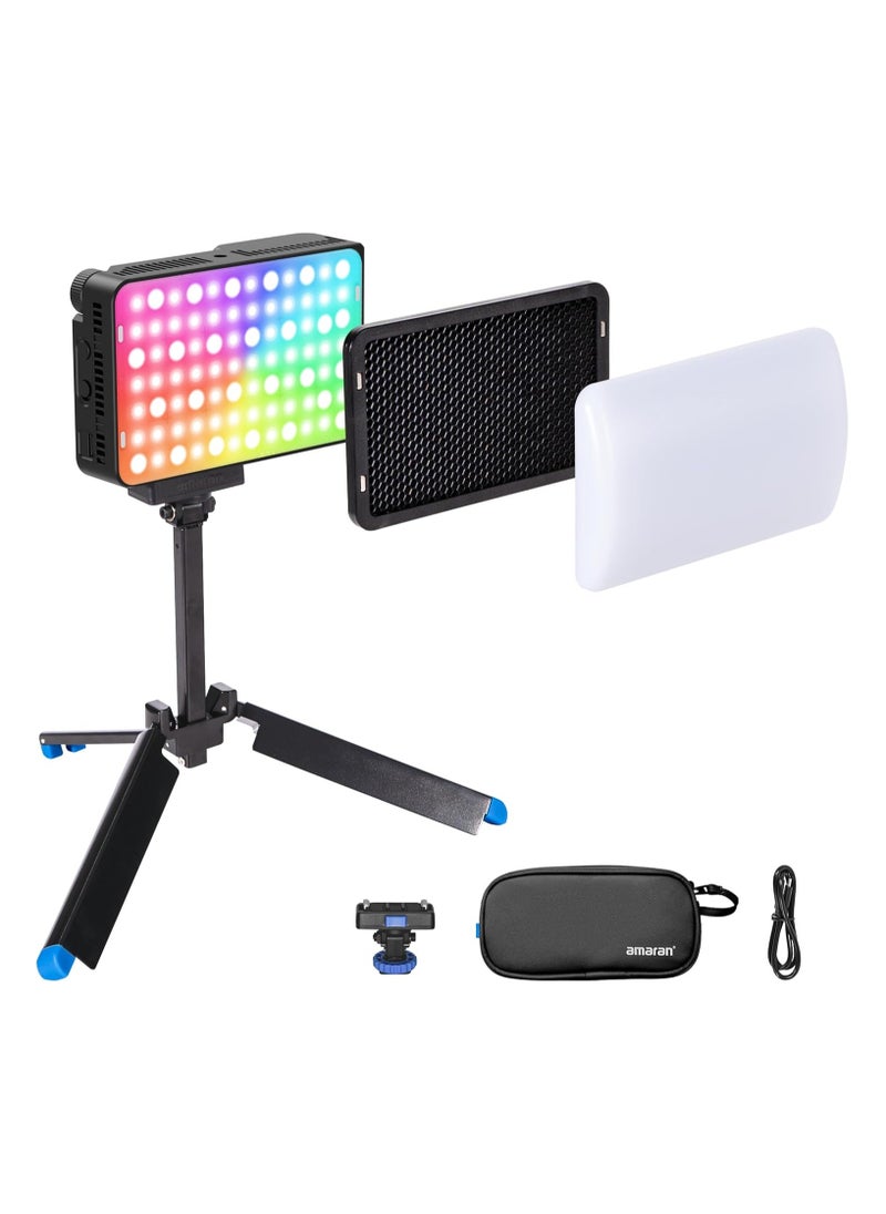 amaran Ace 25c RGB LED Light Panel All-in-One Creator Kit (Charcoal)