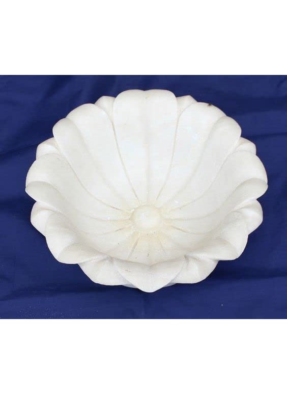 R&M White Marble Bowl, Marble Jewellery Dish, Marble Flower Bowl, Marble Fruit Bowl, Marble Lotus Flower Bowl, Christmas Gift Marble Candle Holder
