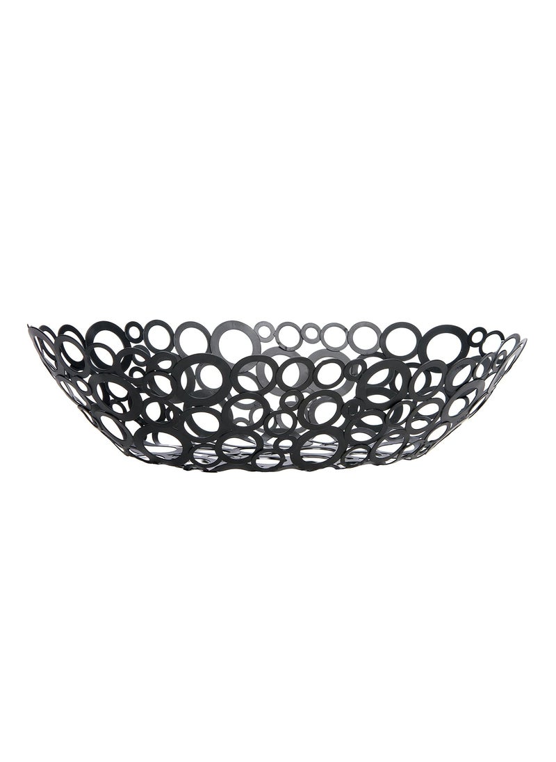 HOSLEY Iron Ring Bowl (Black)