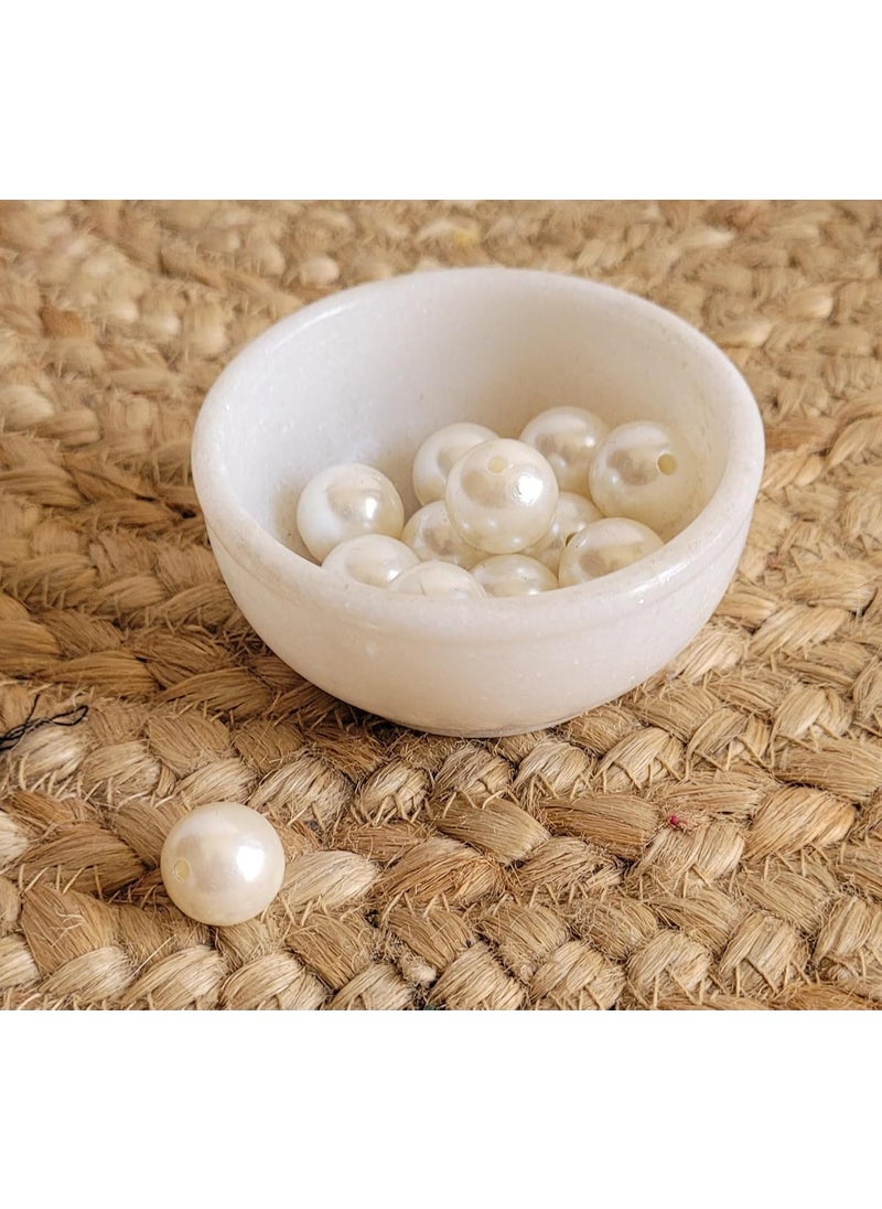 R&M RM Handmade Marble Multi-Utility Household Bowl for Serving, Home, Kitchen and Garden Decor- 4 Inch