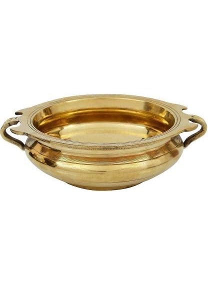 ROLIMOLI Pure Brass Janmashtami Urli for Laddu Gopal Abhishek Handcrafted Bowl for Floating Flowers and Tea Light Candles Home Office and Table Decor Special for Diwali Gift 6 inch