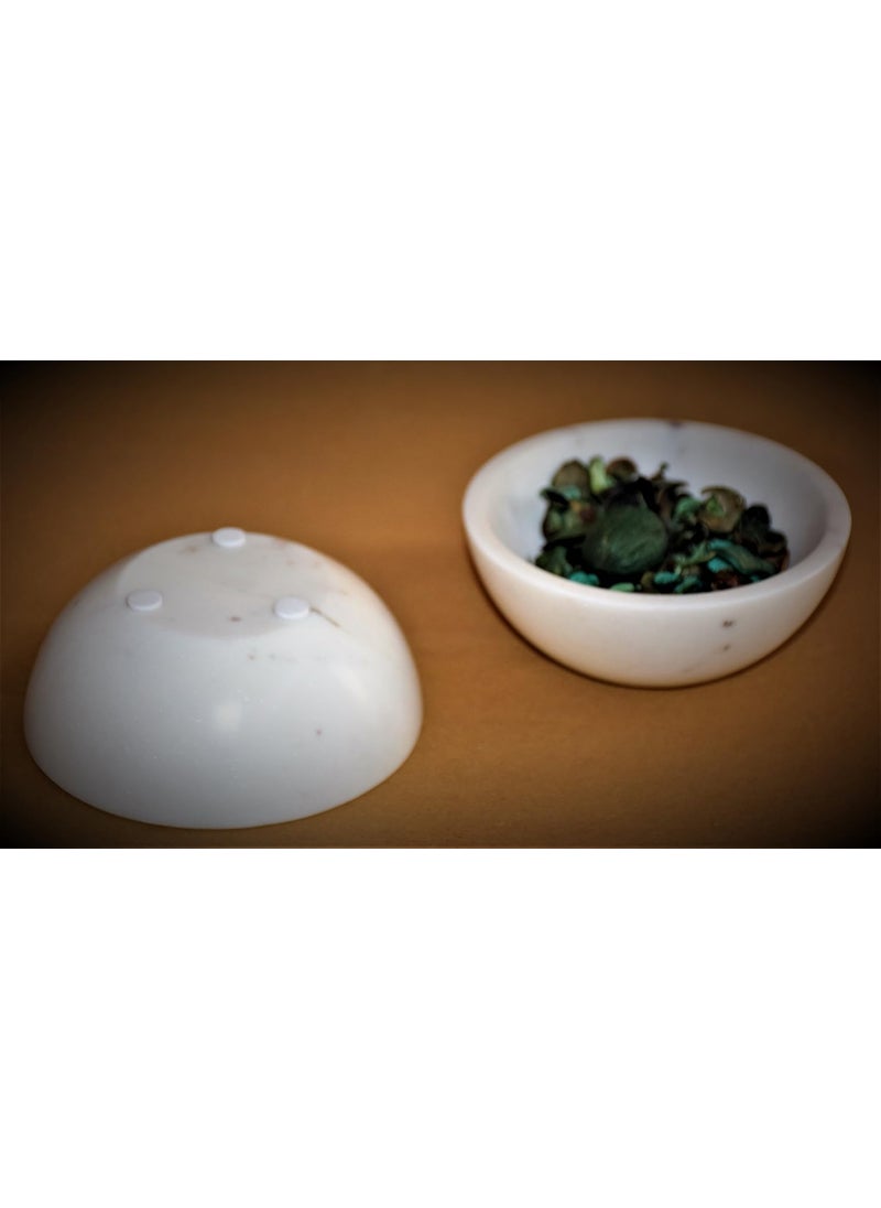 Pure Source India White Marvel Bowl (4 x 2 inch)