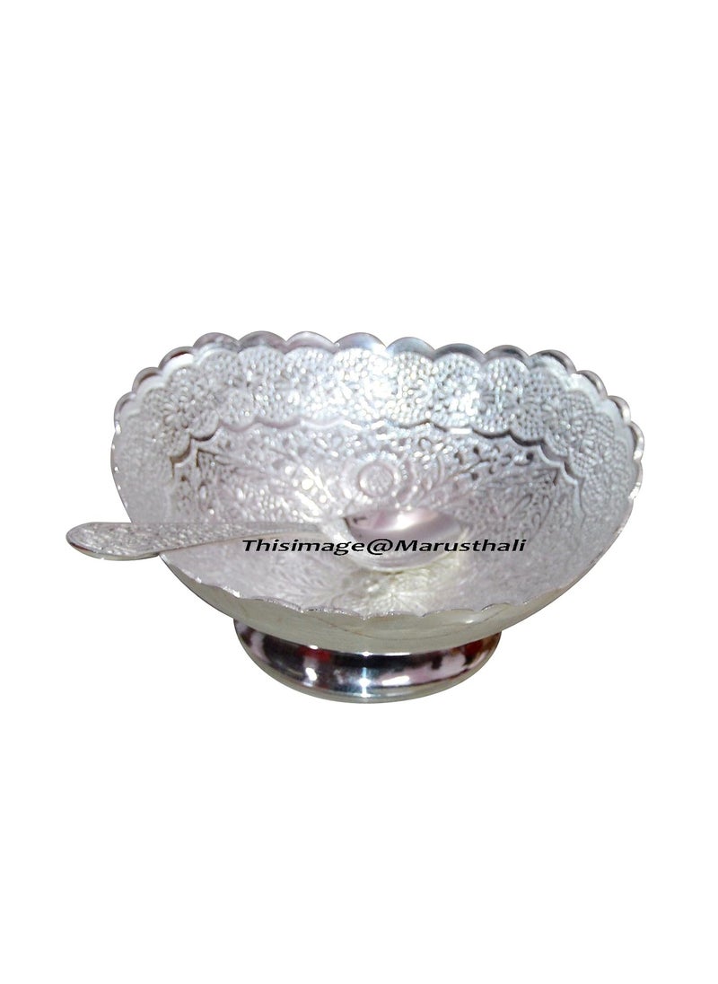 Silver Plated Brass Bowl Set of 2 Pcs with Box Packing